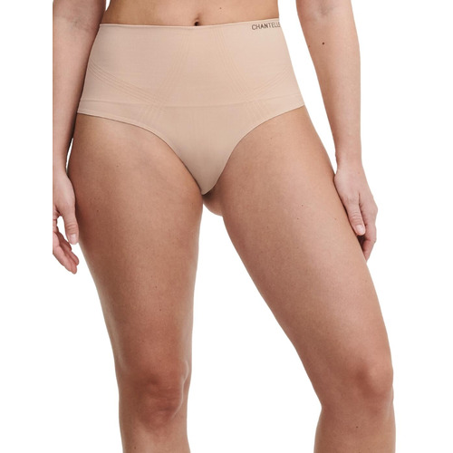 Chantelle Smooth Comfort Shapewear High Waist Thong - Clay Nude