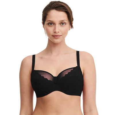 Chantelle Floral Touch Very Covering Bra - Black