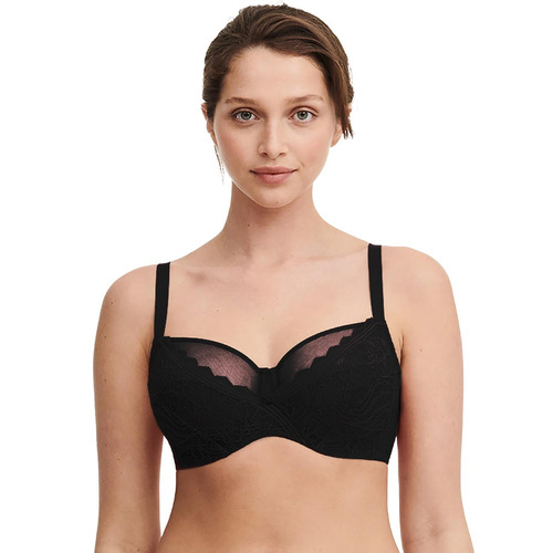 Chantelle Floral Touch Very Covering Bra - Black