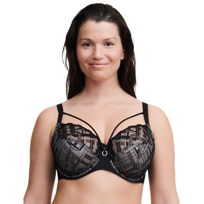 Chantelle Graphic Support Full Cup Bra - Black
