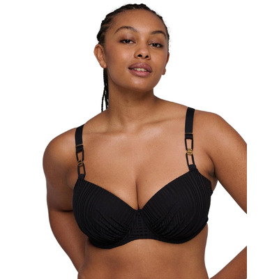 Prima Donna Swim Kiruna Padded Balcony Bikini Top - Black