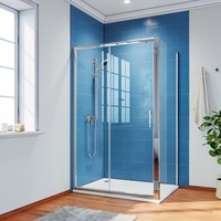 ELEGANT 1200x700mm Sliding Shower Enclosure 6mm Tempered Glass Shower Cubicle