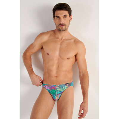 Image of HOM FUNKY STYLE Comfort Micro Brief - Multicolour Print