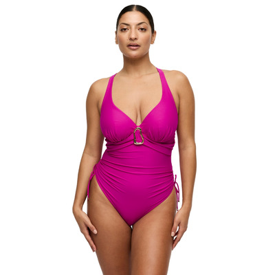 Prima Donna Uvita Plunge Swimsuit - Deep Magenta