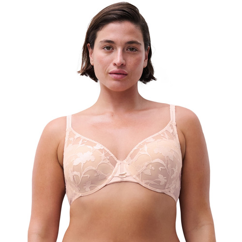 Chantelle Idyll Plunge Spacer Bra - Taffeta Pink