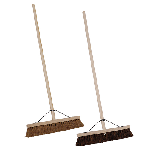 18" Bassine and Coco Brooms - Set of 2