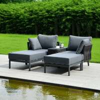 Bracken Outdoors Maldives Rope Sunbed and Sofa Garden Furniture Set, Early March 2026