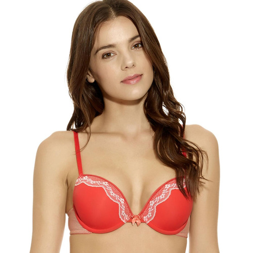 B.tempt'd Fancy That Contour Bra - Cayenne/Ivory Cream