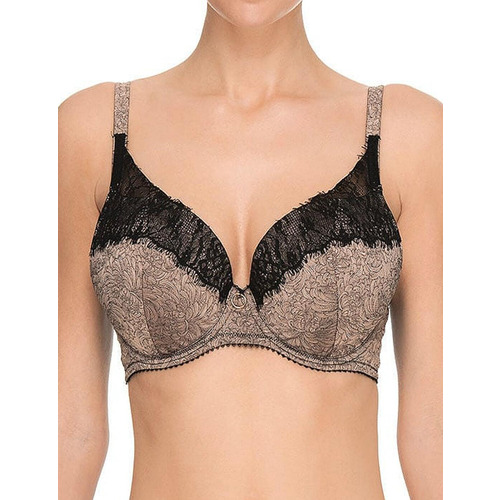 Ultimo Lyra Underwired Fuller Bust Plunge Bra - Dark Gold