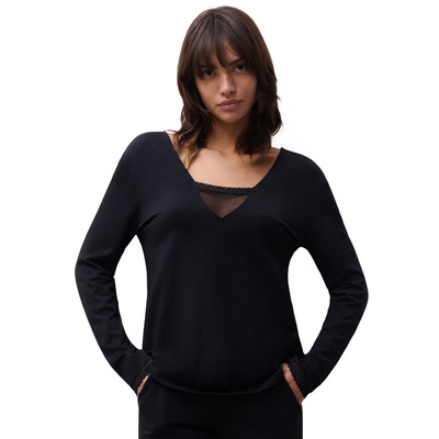 Chantelle Romance T-Shirt Long Sleeves - Black