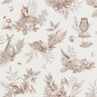 Forest Friends Wallpaper Neutral Holden 14122