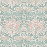 William Morris At Home Brother Rabbit Wallpaper Lullaby Blues 140499