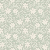 Berry Floral Wallpaper Sage Green Arthouse 100364AH
