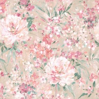Laura Ashley Mayville Wallpaper Plaster Pink 140329