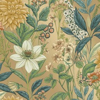 Grand Floral Wallpaper Gold Holden 14320