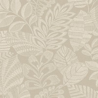 Madou Leaf Wallpaper Neutral Grandeco A86401