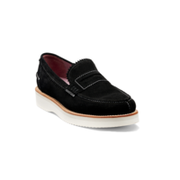 Maddie – Black Suede, 2.5 / D / Rubber Sole