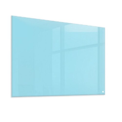 Casca Magnetic Glass Writing Board 900 x 600mm, Blue Pastel