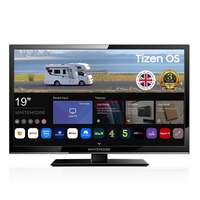 Whitemoore 19” 12V/24V Smart TV – Tizen OS, WiFi, Freeview, Netflix, Prime, Airplay, HDMI/USB, for Caravan/Truck/Boa