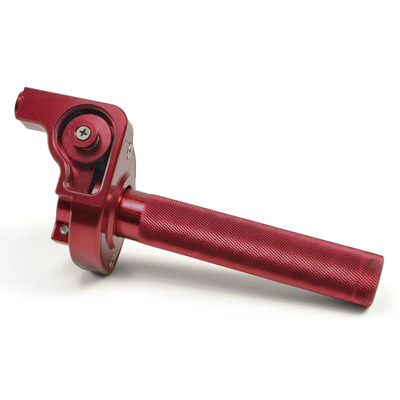 Red CNC Quick Action Pit Bike Throttle