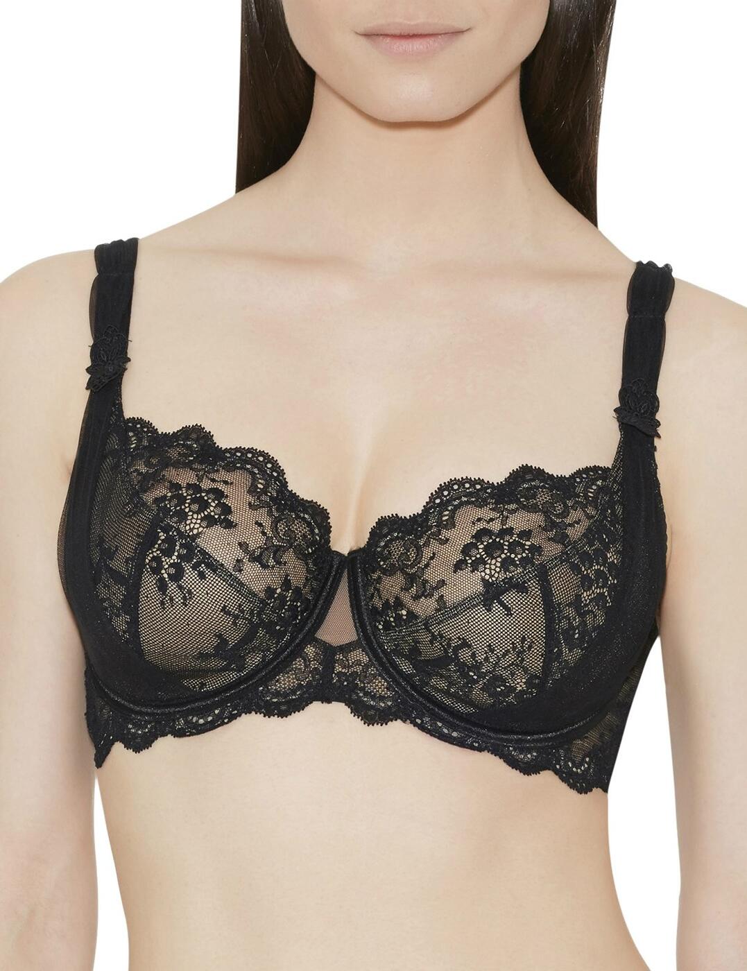 Crafted to provide a luxurious fit and feel, Aubade return with another top tier piece for your lingerie collection! Offering a comfortable and contemporary fit, this beautiful bra is styled in intricate embroidery and lace styling for a truly luscious look! The bra is underwired to provide great uplift and support, yet it is non-padded for a natural look and feel. It embraces a popular full-coverage design to preserve modesty and fastens at the back with hook and eye closure. To ensure the perfect fit, this bra has adjustable straps that can be tightened as desired. Pair with matching coordinates for the ultimate lingerie look!  Sexy, feminine design Comfortable fit Contemporary embroidery styling On-trend design Popular full cup style offers great coverage! Underwired support Non-padded and non-moulded design Fastens at the back with hook and eye closure Adjustable straps Composition:- 92% Polyamide &pipe; 8% Elastane Listed in UK sizes  33570-62049-876823 DA13  Full Cup Bra