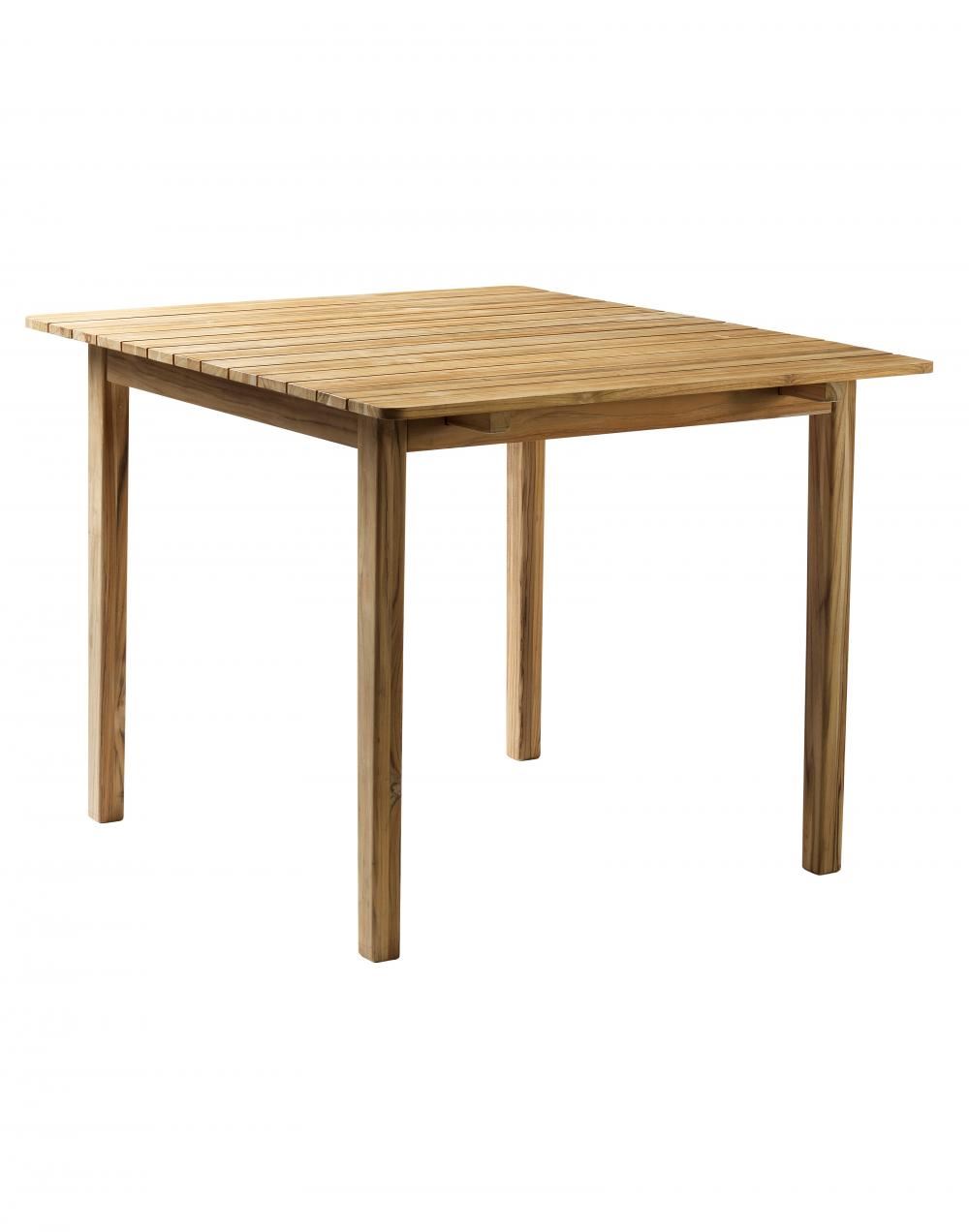Fdb Mobler M3 Square Garden Table With Central Connector Leaf Light Wood Designer Furniture From Holloways Of Ludlow
