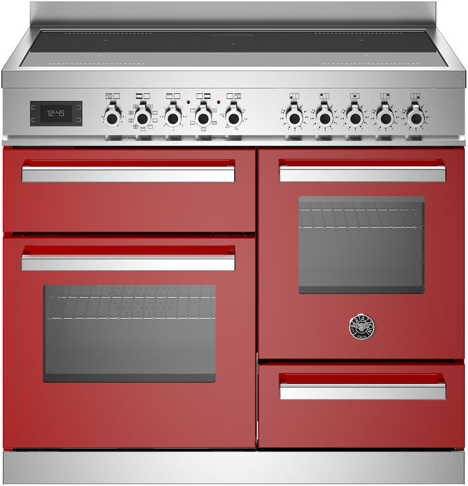 Bertazzoni Pro105i3erot Professional 100cm Induction Range Cooker Red