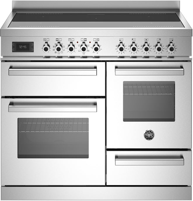 Bertazzoni Pro105i3ext Professional 100cm Induction Range Cooker Stainless Steel