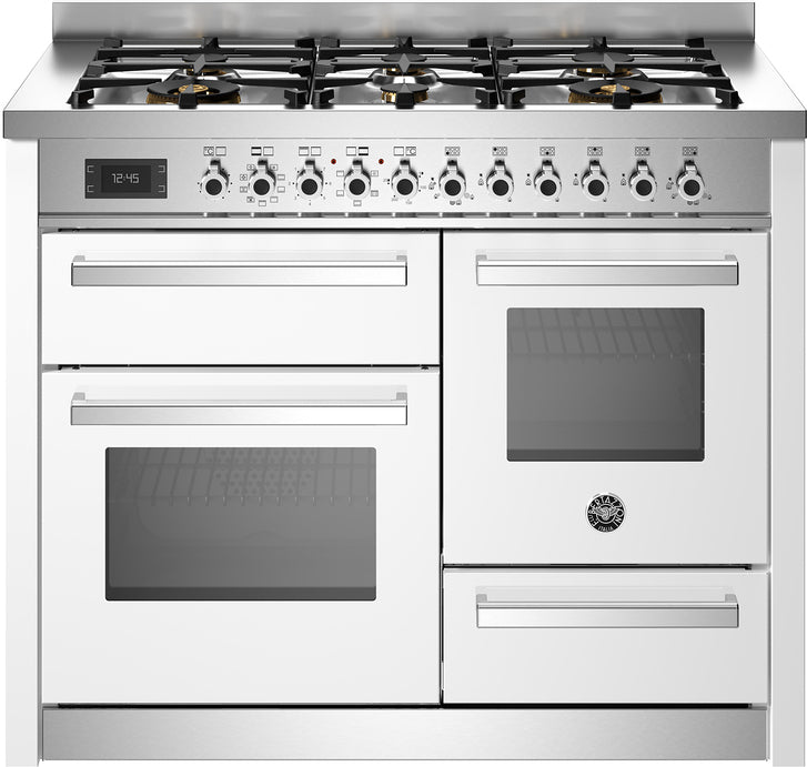 Bertazzoni Pro116l3ebit Professional 110cm Dual Fuel Range Cooker White