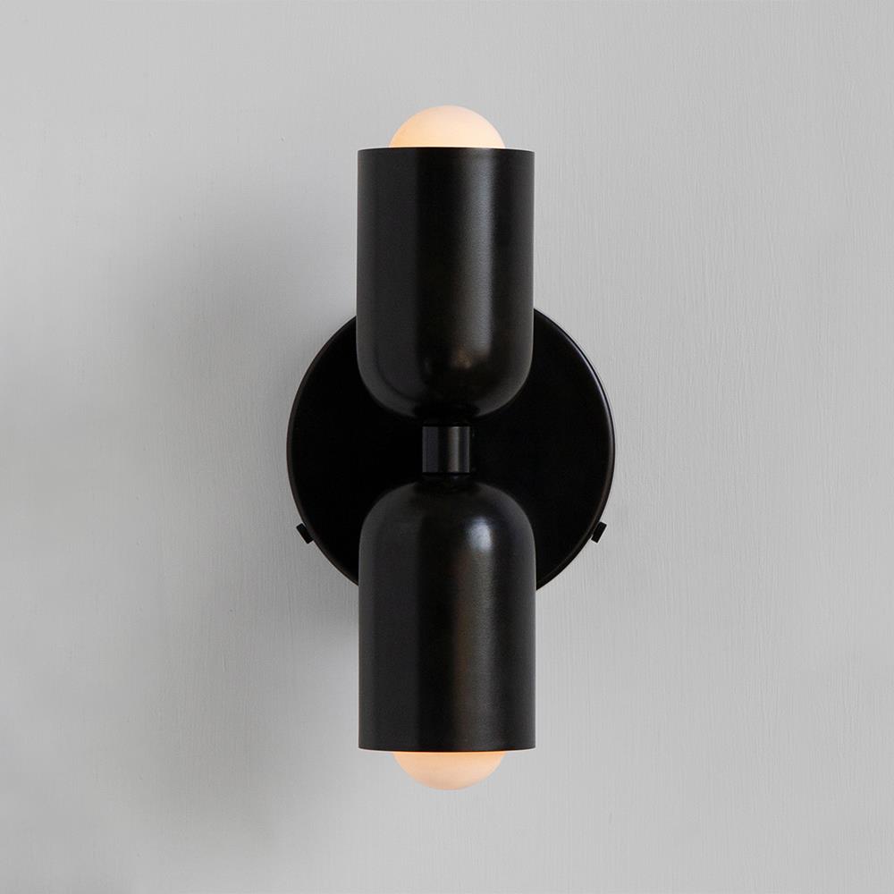 In Common With Up Down Wall Sconce Black Black Wall Lighting