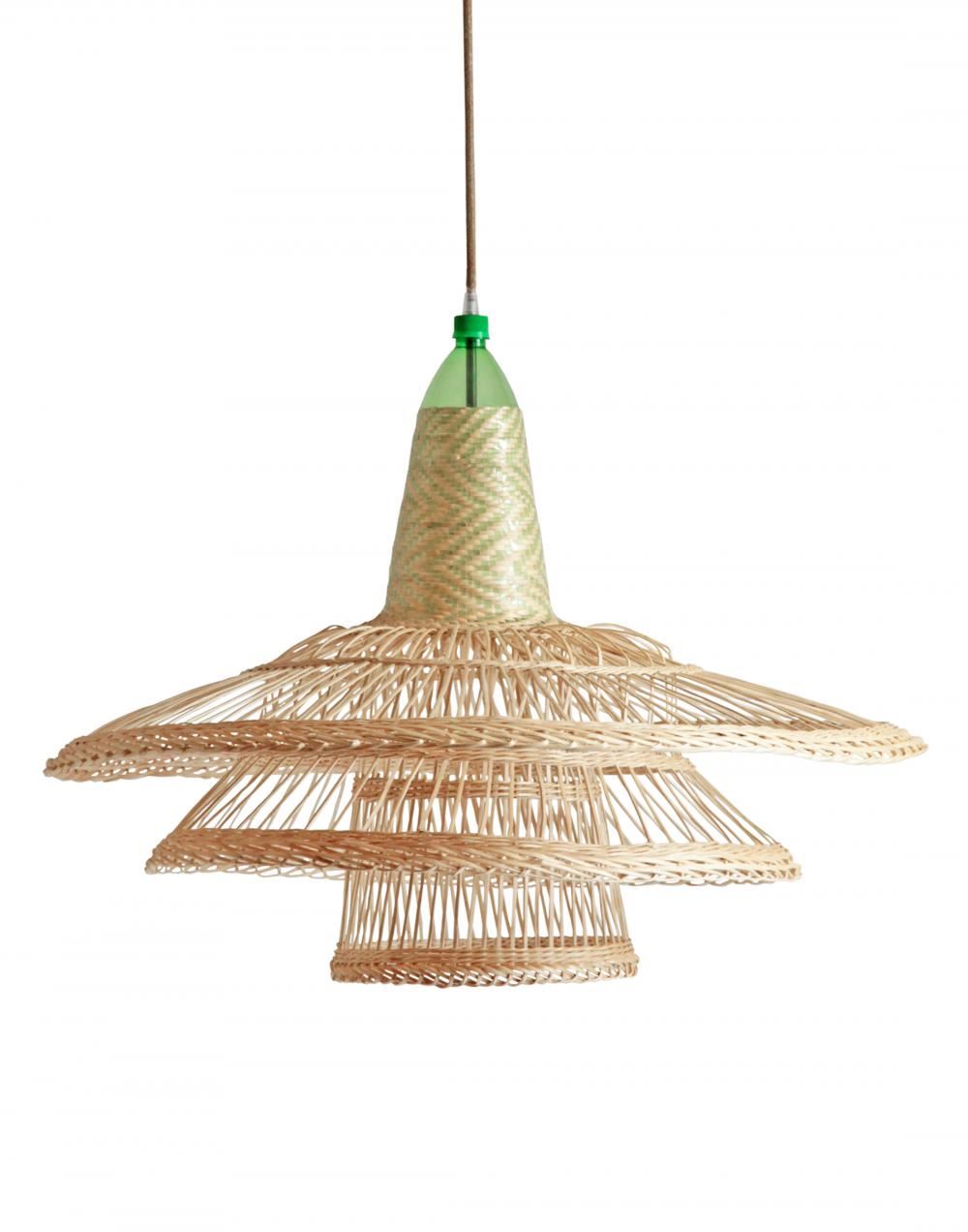 Pet Lamp Chimbarongo Pendant Triple Green Designer Pendant Lighting