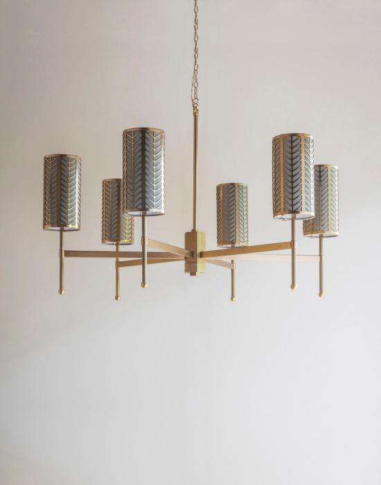 Stem Chandelier With Lattice