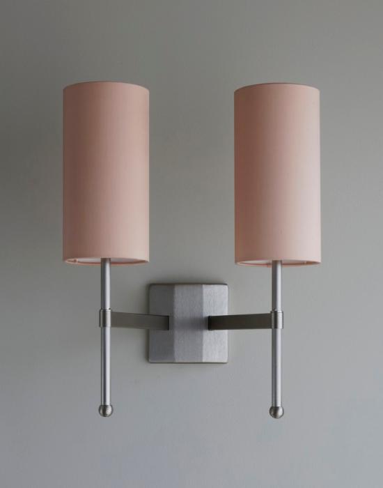 Stem Double Wall Light With Silk