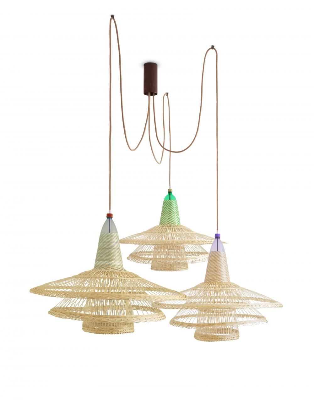 Pet Lamp Chimbarongo Cluster Pendant 3 Triple Pendants Multi Designer Pendant Lighting