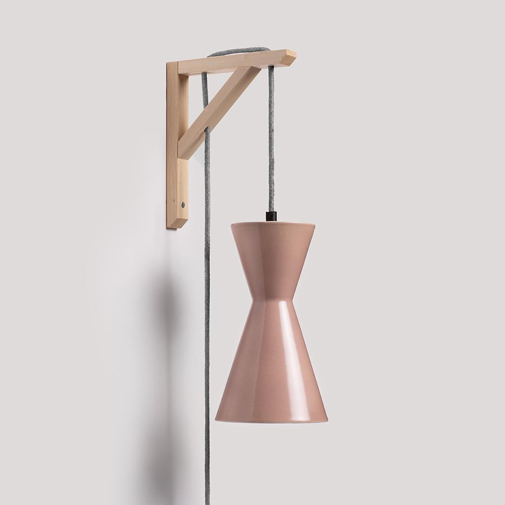 Vora Ceramic Wall Light Flamingo Pink