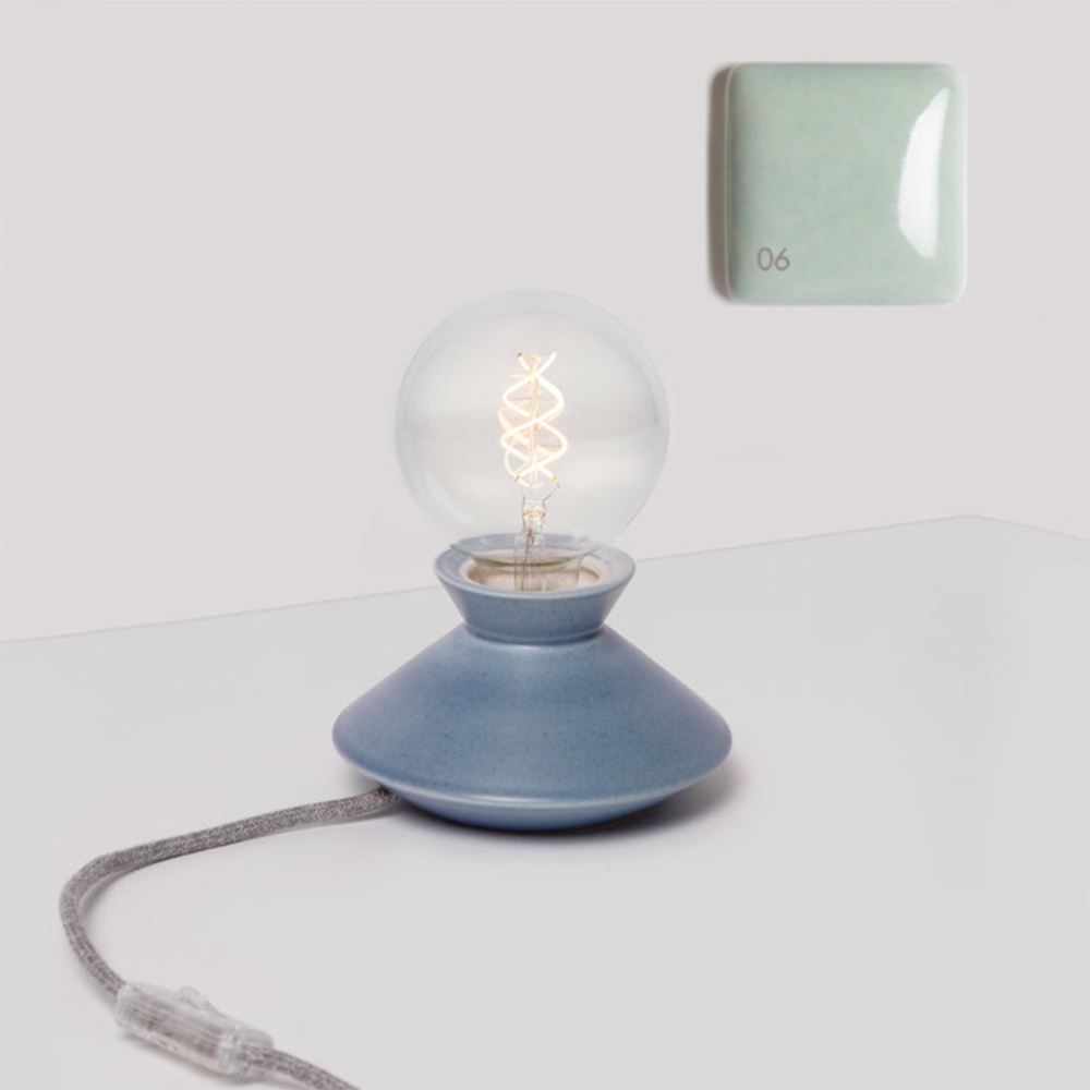 Foggy Ceramic Table Light Mint Green