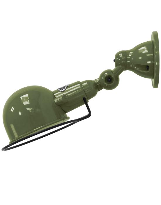 Jielde Signal Flush Wall Light Olive Matt Plug Switch And Cable