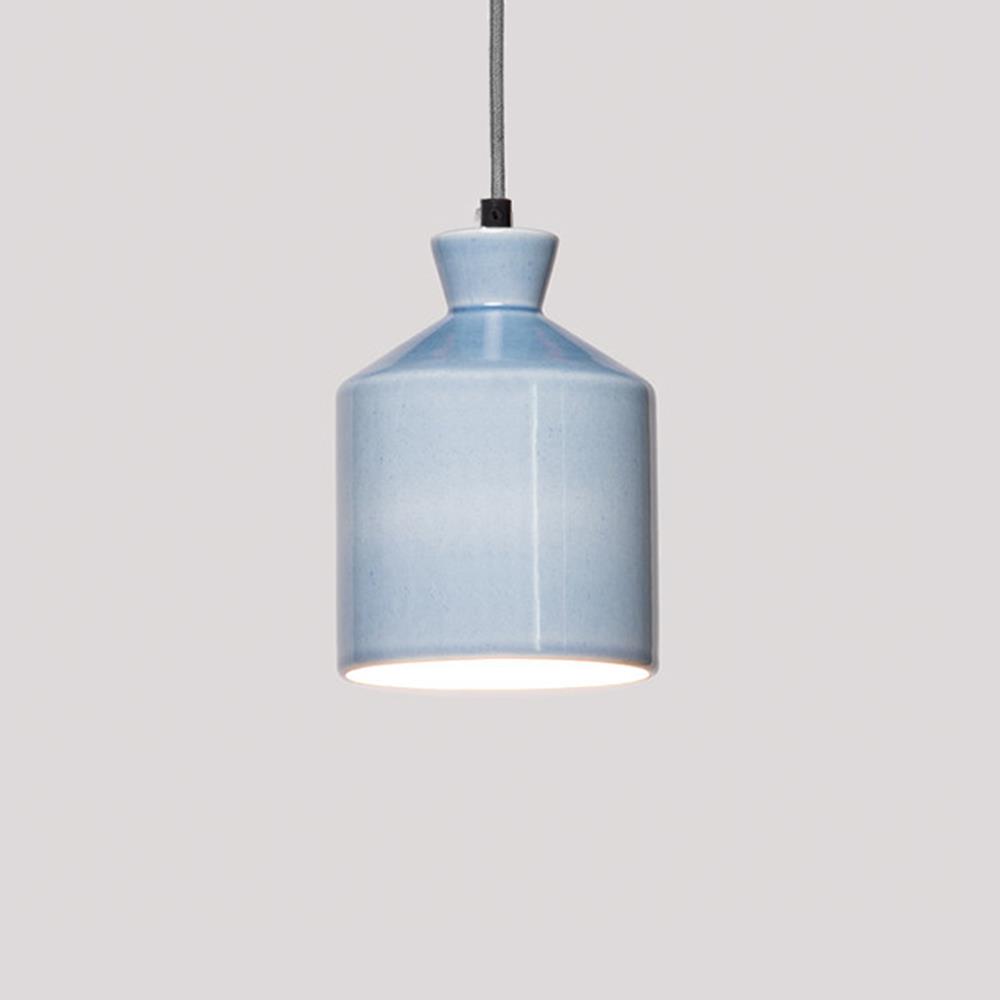 Patricia Lobo Bhuti Ceramic Pendant Short Denim Blue Designer Pendant Lighting