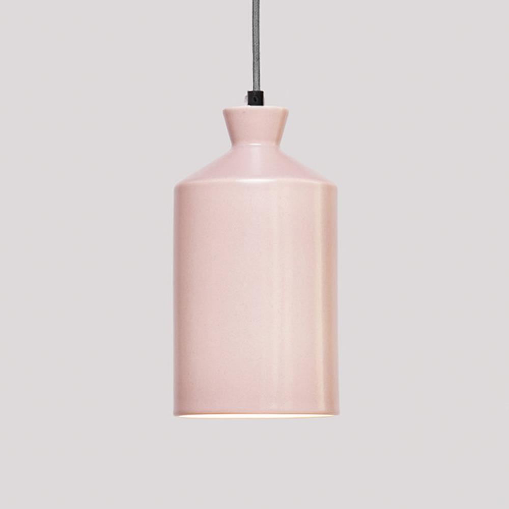 Patricia Lobo Bhuti Ceramic Pendant Tall Flamingo Pink Designer Pendant Lighting