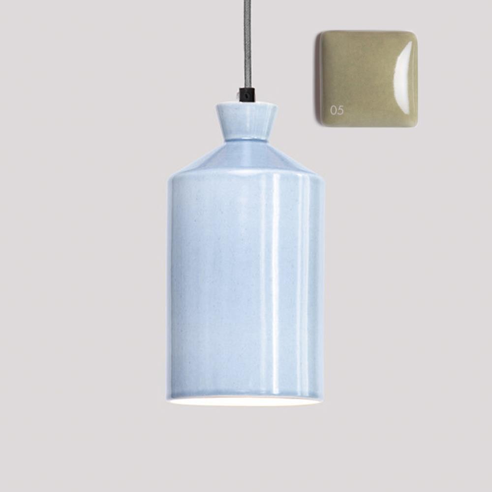 Patricia Lobo Bhuti Ceramic Pendant Tall Olive Green Designer Pendant Lighting