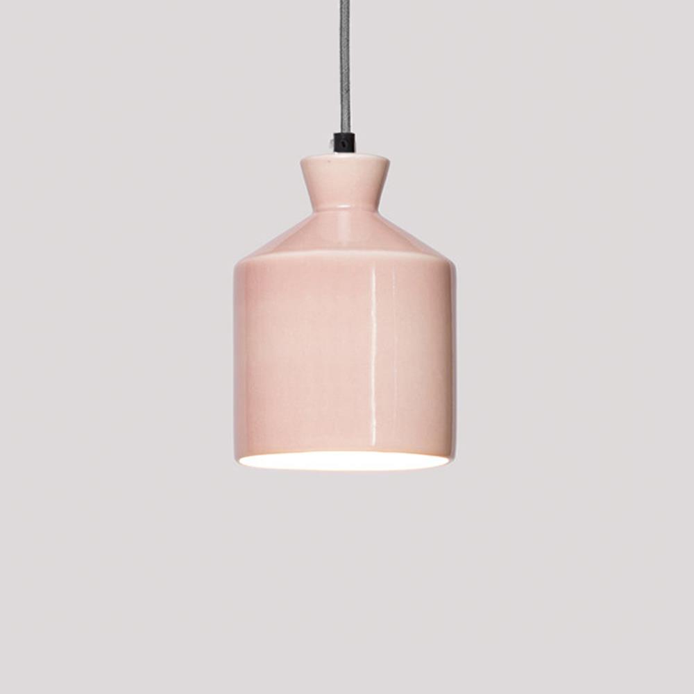 Patricia Lobo Bhuti Ceramic Pendant Short Flamingo Pink Designer Pendant Lighting