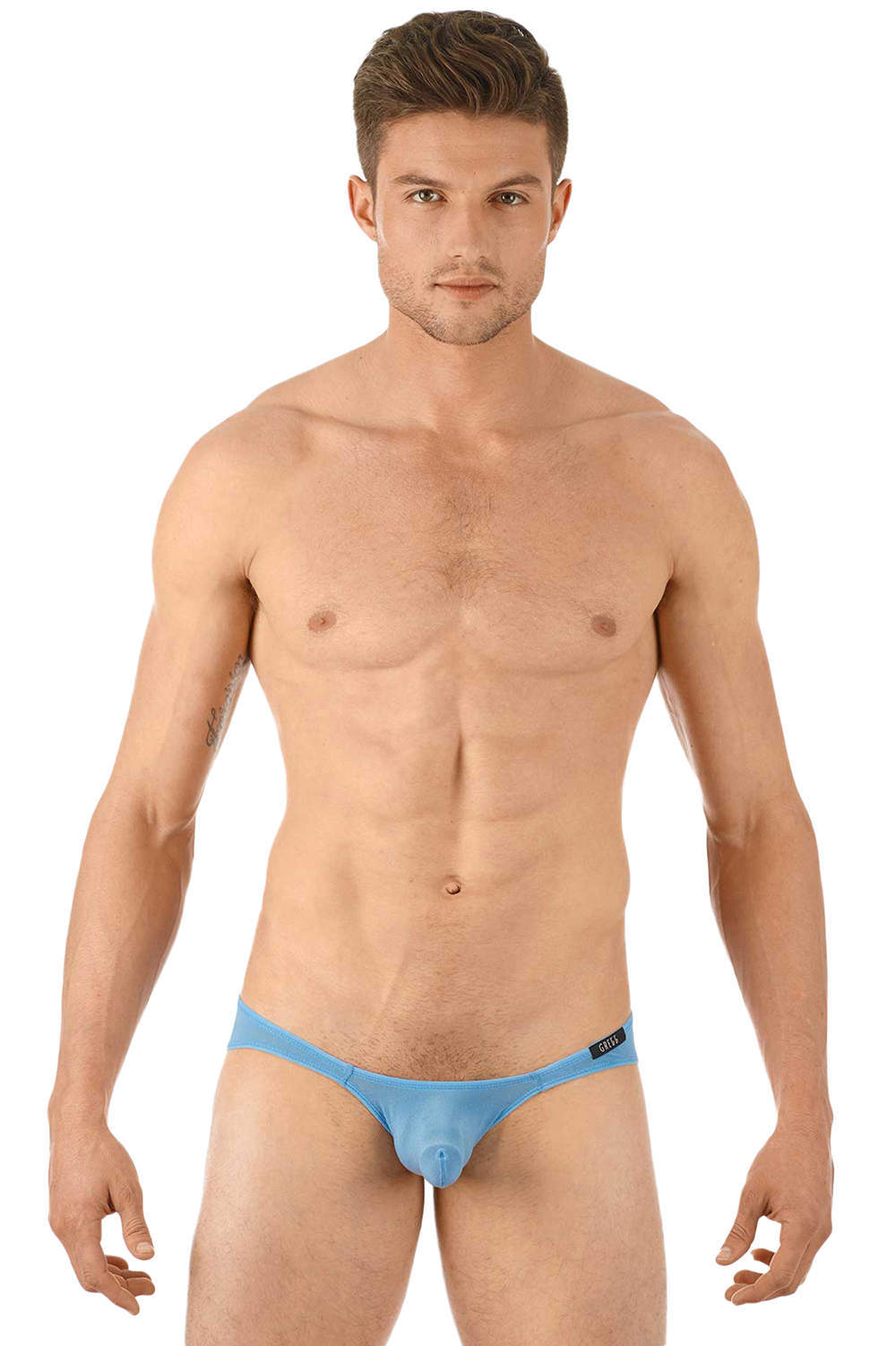 Go mega in a Gregg Homme Torridz Brief men's pouch underwear slip. Super enhancing transparent male bikini briefs. Shop in private. Ship worldwide