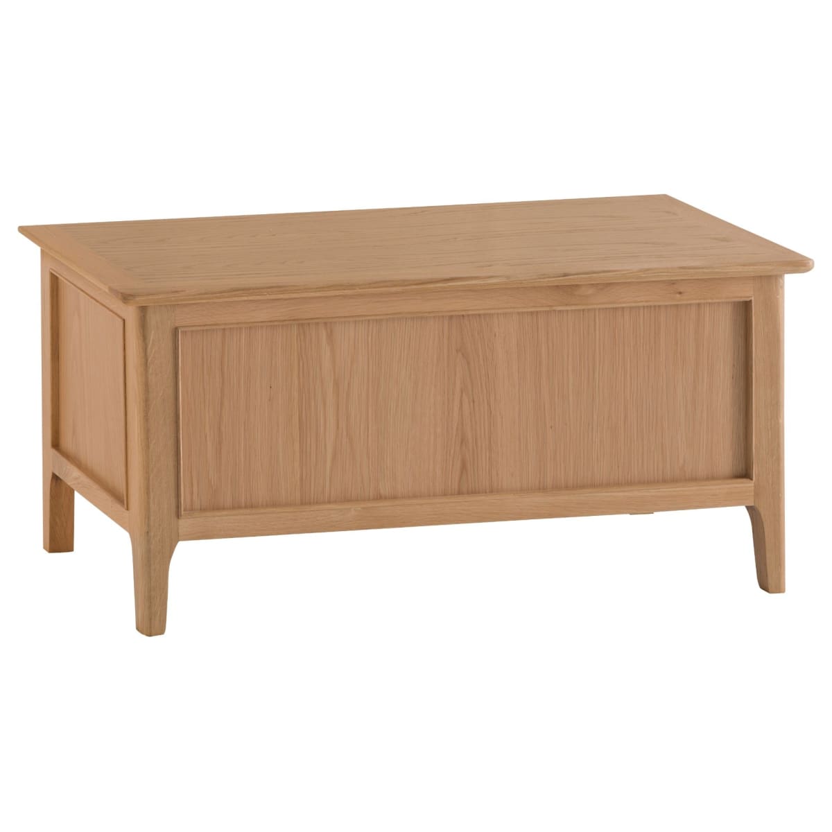 Bay Co Pipe Denison Light Oak Blanket Box