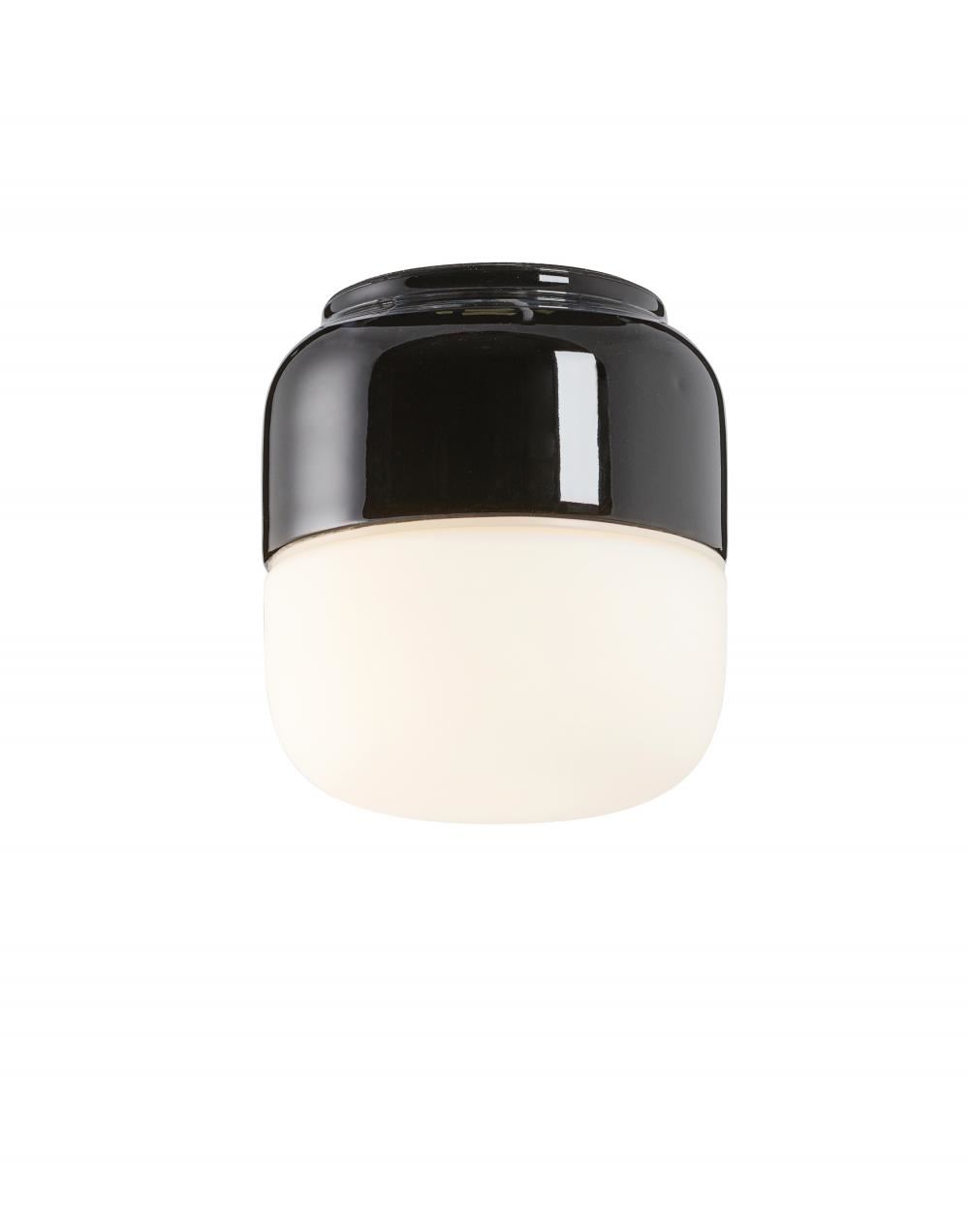 Ohm Wall Ceiling Light 110 Black Opal