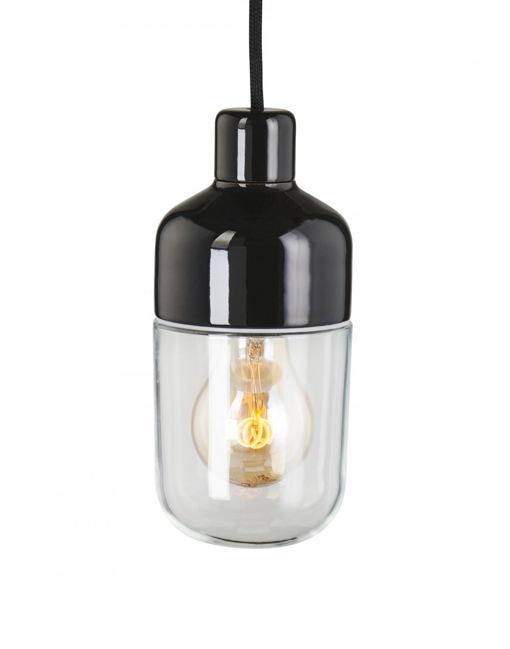 Ifo Electric Ohm Bathroom Pendant 215 Clear Glass Black Base Bathroom Lighting Designer Pendant Lighting