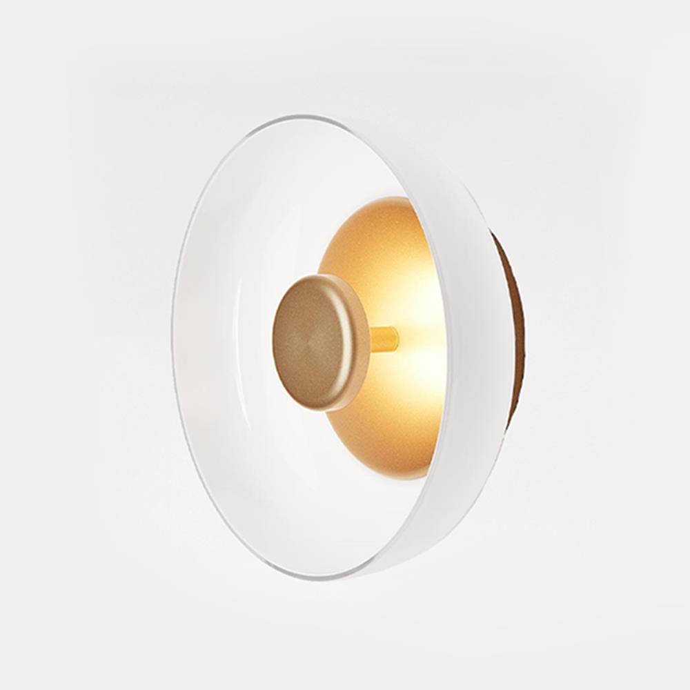 Blossi Wall Ceiling Light Nordic Gold Opal White
