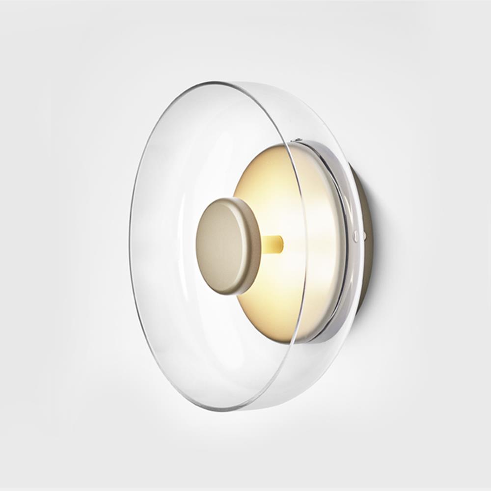 Blossi Wall Ceiling Light Nordic Gold Clear