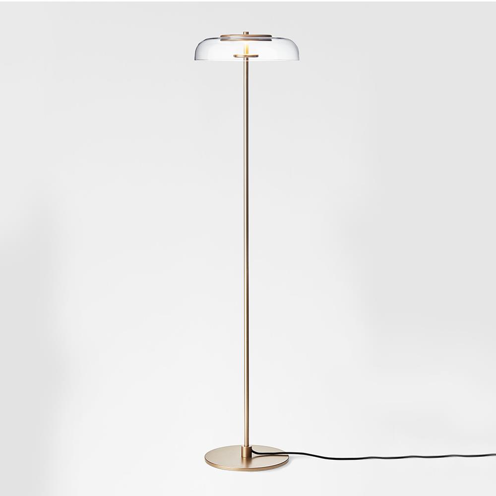 Blossi Floor Light Large Nordic Gold Clear