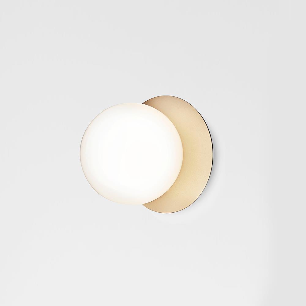 Liila Wall Ceiling Light Medium Nordic Gold Opal White