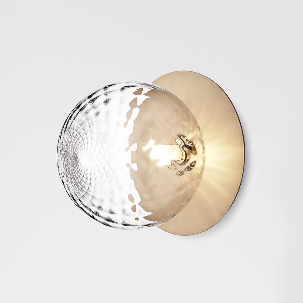 Liila Wall Ceiling Light Large Nordic Gold Optic Clear